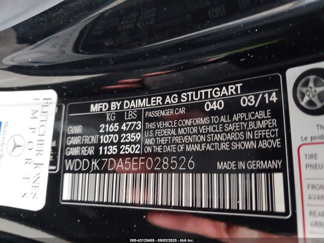 Mercedes-Benz 2014 2014 WDDJK7DA5EF028526 Image 9
