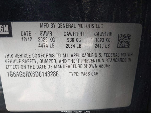 2013 CADILLAC ATS 1G6AG5RX6D0148286 Photo 8