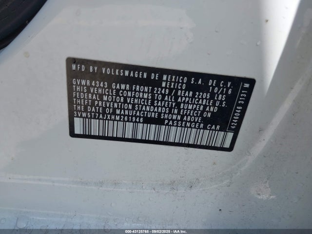 3VW5T7AJXHM261946 Volkswagen 2.0 tsi