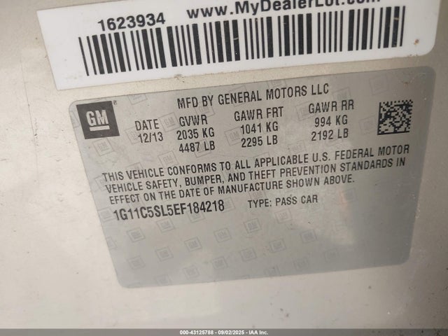 1G11C5SL5EF184218 Chevrolet lkw