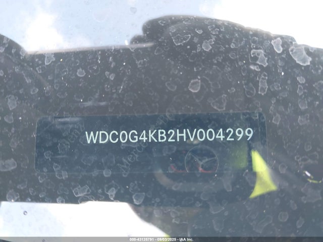 Aukcja sprzedaży 2017 Mercedes-benz Glc 300 4matic, vin: WDC0G4KB2HV004299, numer aukcji: 43125791