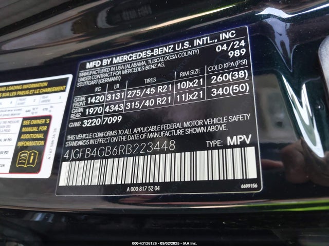 2024 MERCEDES-BENZ GLE 450 PLUG-IN HYBRID 4JGFB4GB6RB223448 Photo 8