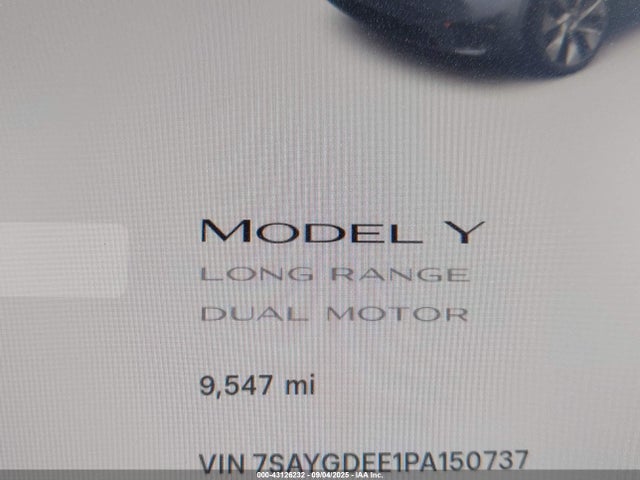 2023 TESLA MODEL Y 7SAYGDEE1PA150737 Photo 6