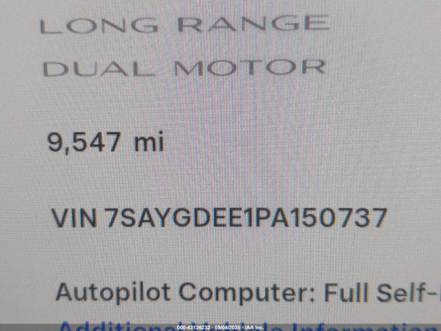 2023 TESLA MODEL Y 7SAYGDEE1PA150737 Photo 8