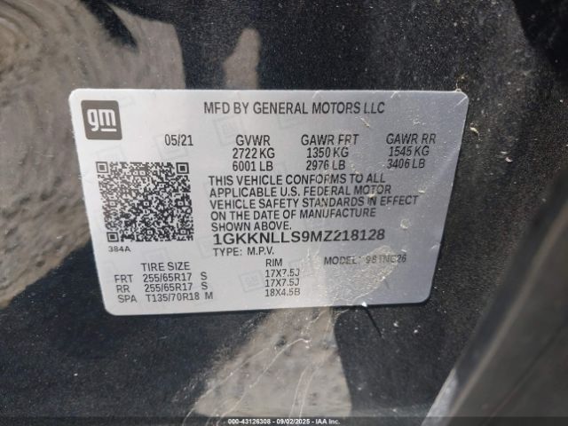 2021 GMC ACADIA 1GKKNLLS9MZ218128 Photo 8