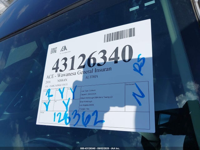 1N4BL3AP0GC130131 Nissan Altima