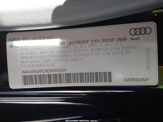 2014 AUDI A7 WAUWGAFCXEN059254 Photo 8