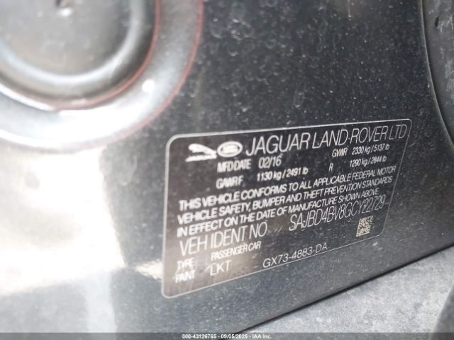 2016 JAGUAR XF SAJBD4BV8GCY22729 Photo 8