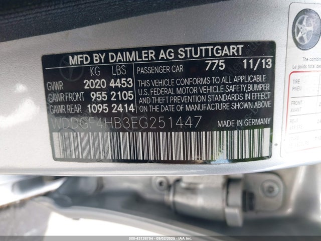 Mercedes-Benz C-Class 2014 WDDGF4HB3EG251447 Image 9