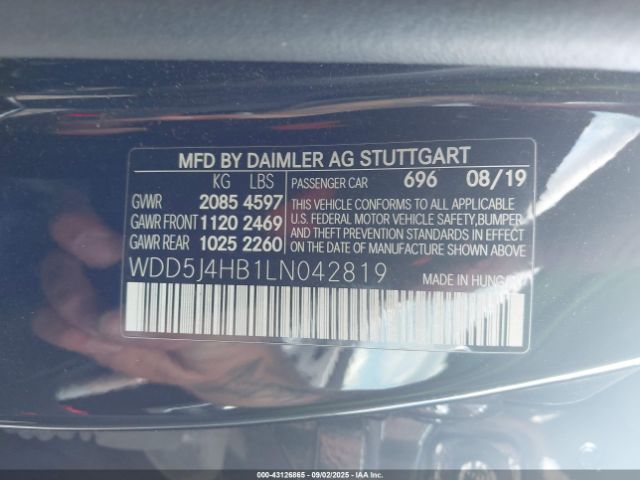 2020 MERCEDES-BENZ CLA 250 WDD5J4HB1LN042819 Photo 8