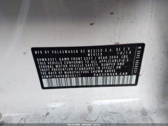 2019 VOLKSWAGEN GOLF GTI 3VW6T7AU9KM038111 Photo 8