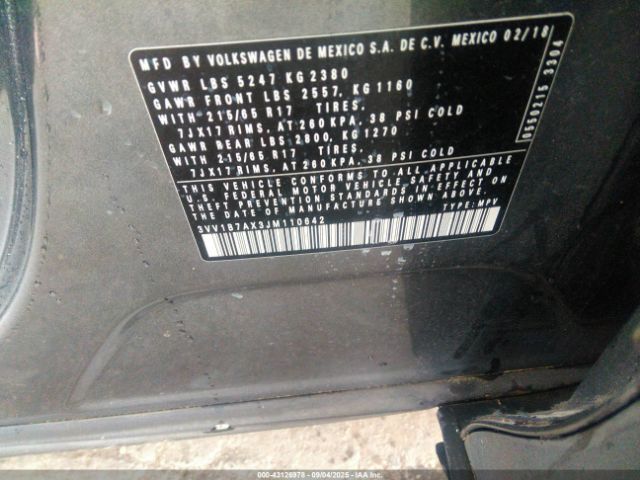 2018 VOLKSWAGEN TIGUAN 3VV1B7AX3JM110642 Photo 8