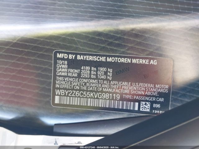 2019 BMW I8 WBY2Z6C55KVG98119 Photo 8