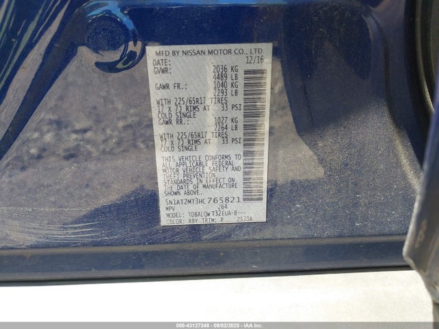 Nissan 2017 2017 5N1AT2MT3HC765821 Image 9