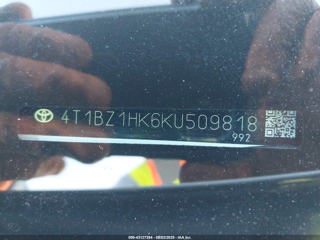 4T1BZ1HK6KU509818 Toyota 2gr-fks