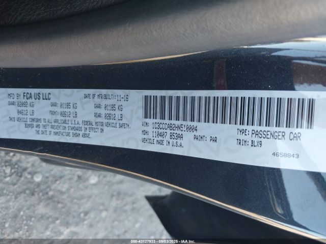 2017 CHRYSLER 200 1C3CCCAB2HN510004 Photo 8