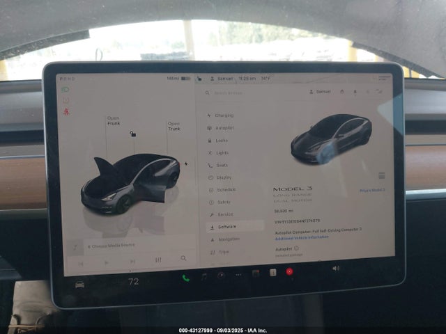 2022 TESLA MODEL 3 5YJ3E1EB4NF274079 Photo 6