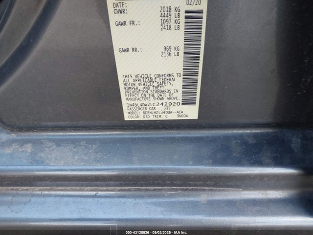 1N4BL4DW2LC242920 Nissan Altima