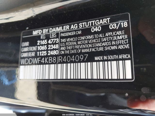 2018 MERCEDES-BENZ C 300 WDDWF4KB8JR404097 Photo 8