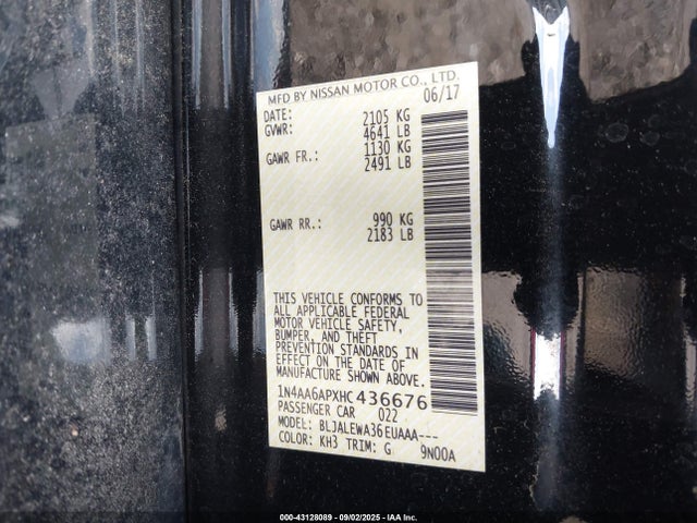 Nissan 2017 2017 1N4AA6APXHC436676 Image 9