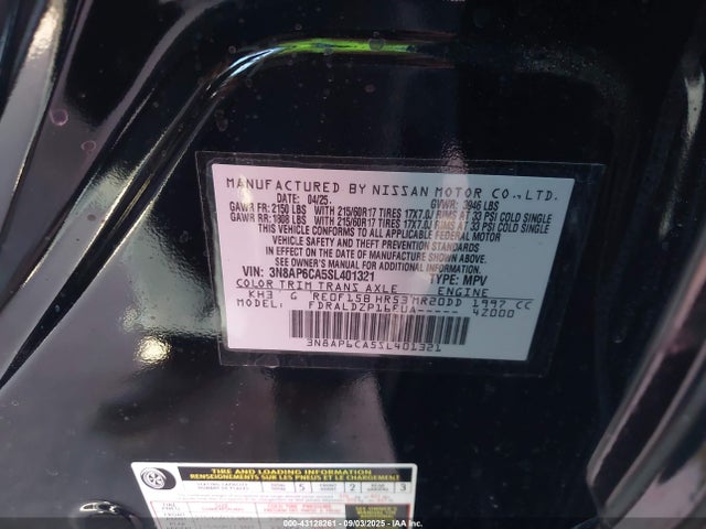 Nissan 2025 2025 3N8AP6CA5SL401321 Image 9
