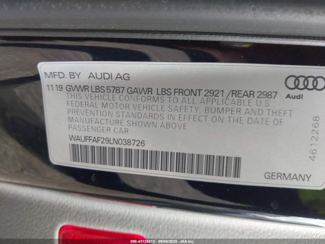 2020 AUDI S6 WAUFFAF29LN038726 Photo 8