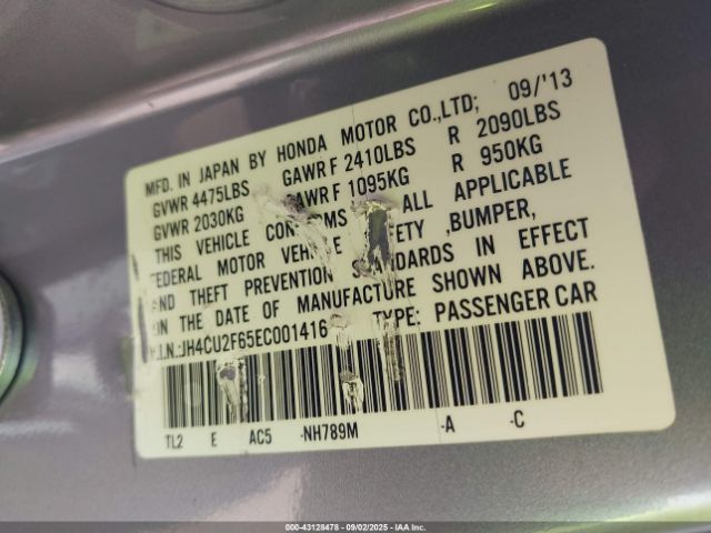 2014 ACURA TSX JH4CU2F65EC001416 Photo 8