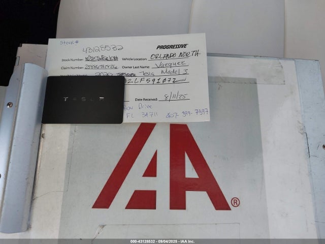 2020 TESLA MODEL 3 5YJ3E1EA2LF591072 Photo 10