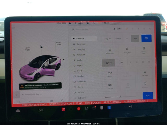 5YJ3E1EA2LF591072 Tesla MODEL 3