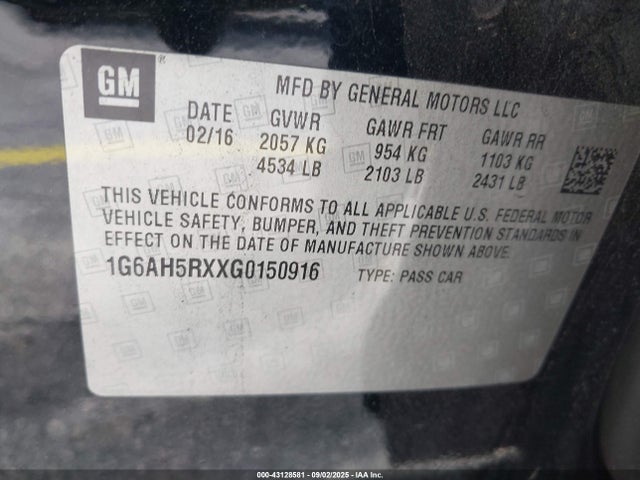 2016 CADILLAC ATS 1G6AH5RXXG0150916 Photo 8