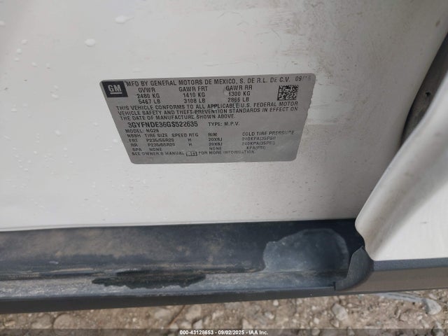 2016 CADILLAC SRX 3GYFNDE36GS522635 Photo 8