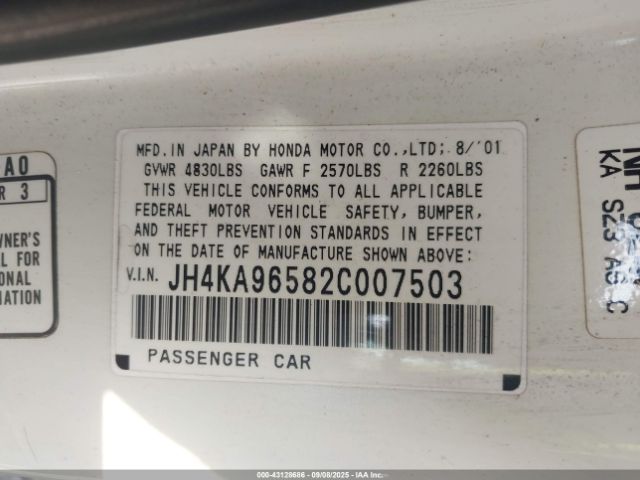 2002 ACURA RL JH4KA96582C007503 Photo 8