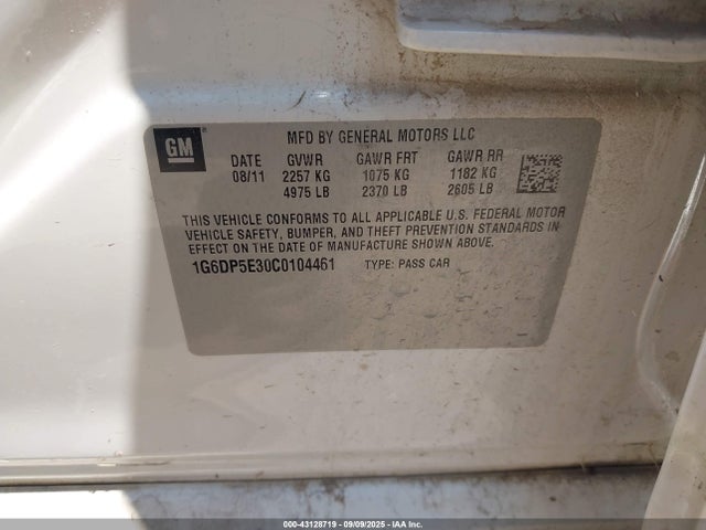 2012 CADILLAC CTS 1G6DP5E30C0104461 Photo 8