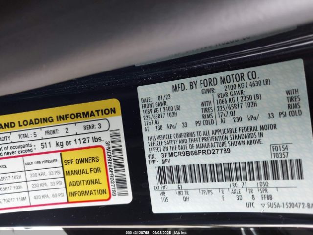 2023 FORD BRONCO SPORT 3FMCR9B66PRD27789 Photo 8