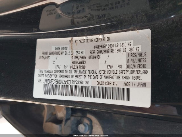 Mazda pe 2019 JM1DKFC76K0405600 Image 9