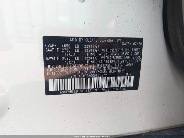 4S4BTACC9L3237211 Subaru u5