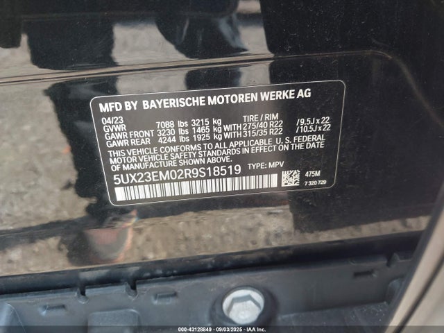 5UX23EM02R9S18519 BMW 2024