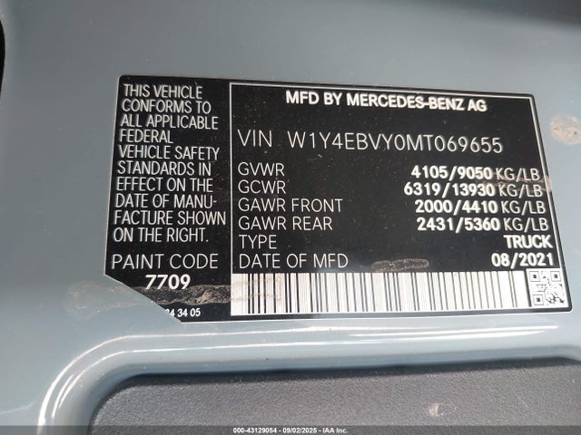 Mercedes-Benz om642 2021 W1Y4EBVY0MT069655 Image 9