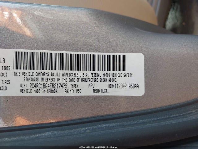 2C4RC1BG4ER217479 Chrysler Town and Country