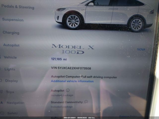 2017 TESLA MODEL X 5YJXCAE2XHF073508 Photo 6