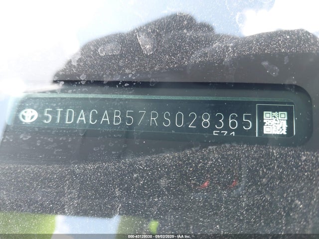 5TDACAB57RS028365 Toyota a25a-fxs, 5nm+4nm