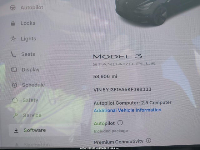 2019 TESLA MODEL 3 5YJ3E1EA5KF398333 Photo 6