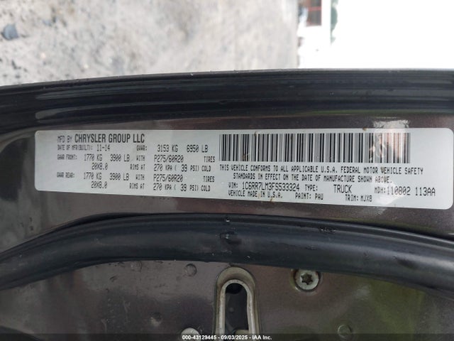1C6RR7LM3FS533324 RAM 2015