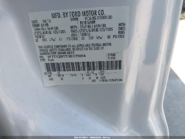 Ford F-250 2016 1FT7X2BT7GEC75004 Image 25