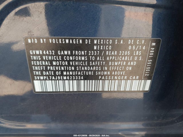Volkswagen JETTA SPORTWAGEN 2014 3VWPL7AJ9EM623334 Image 9