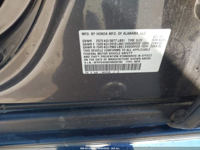 2017 ACURA MDX 5FRYD4H82HB030783 Photo 8