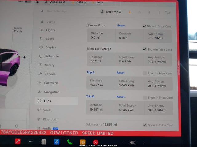 2024 TESLA MODEL Y 7SAYGDEE5RA226432 Photo 6