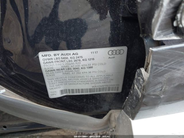 2018 AUDI Q5 WA1CNAFY0J2099789 Photo 8