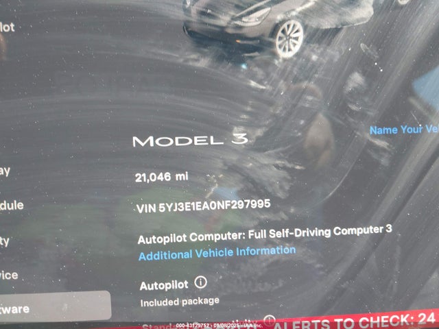 Tesla Model 3 Rear-wheel Drive 2022 5YJ3E1EA0NF297995 Image 16
