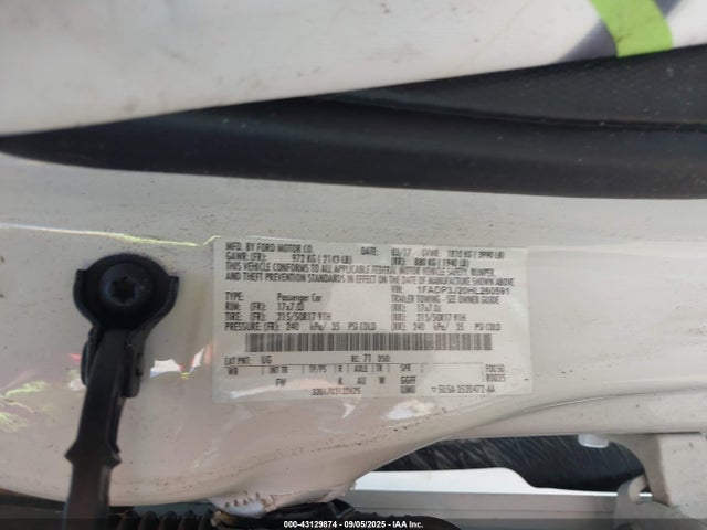 1FADP3J20HL260591 Ford 2.0l gdi